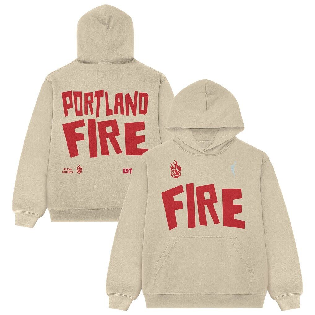 Portland Fire Playa Society Unisex Established Hoodie - Oatmeal