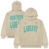 New York Liberty Playa Society Unisex Established Hoodie - - Front View