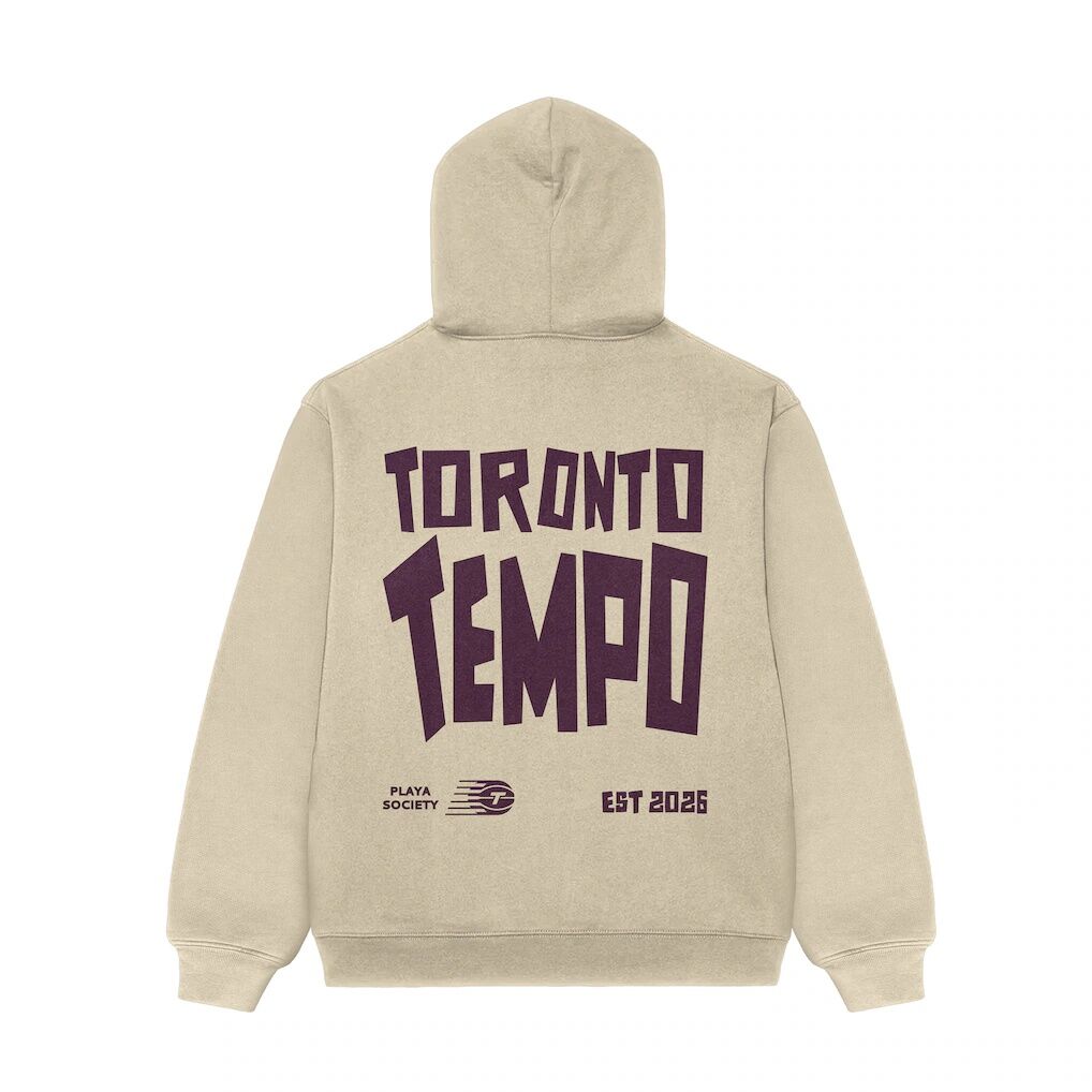 Toronto Tempo Playa Society Unisex Established Hoodie - Oatmeal
