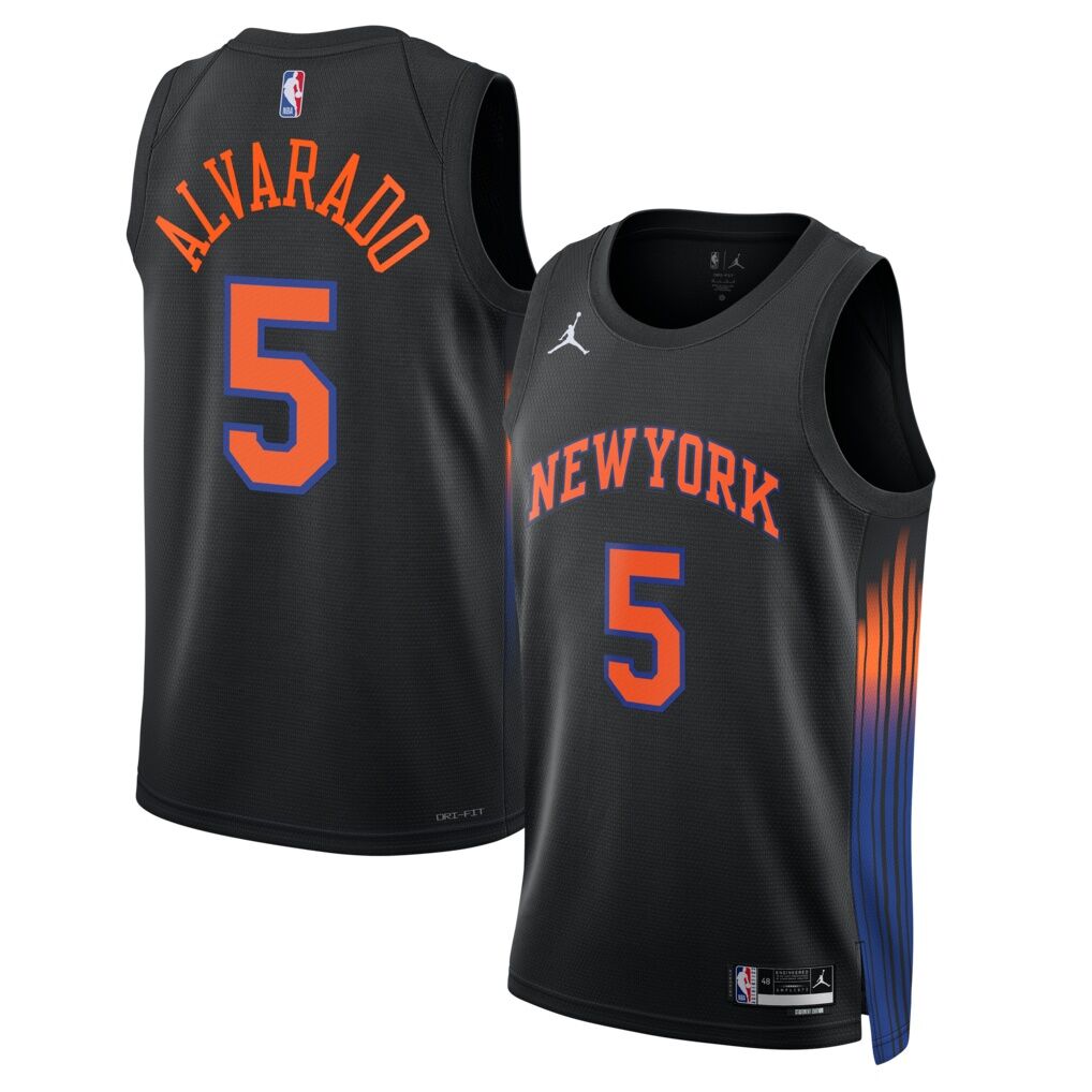José Alvarado New York Knicks Jordan Brand Unisex Swingman Jersey - Statement Edition