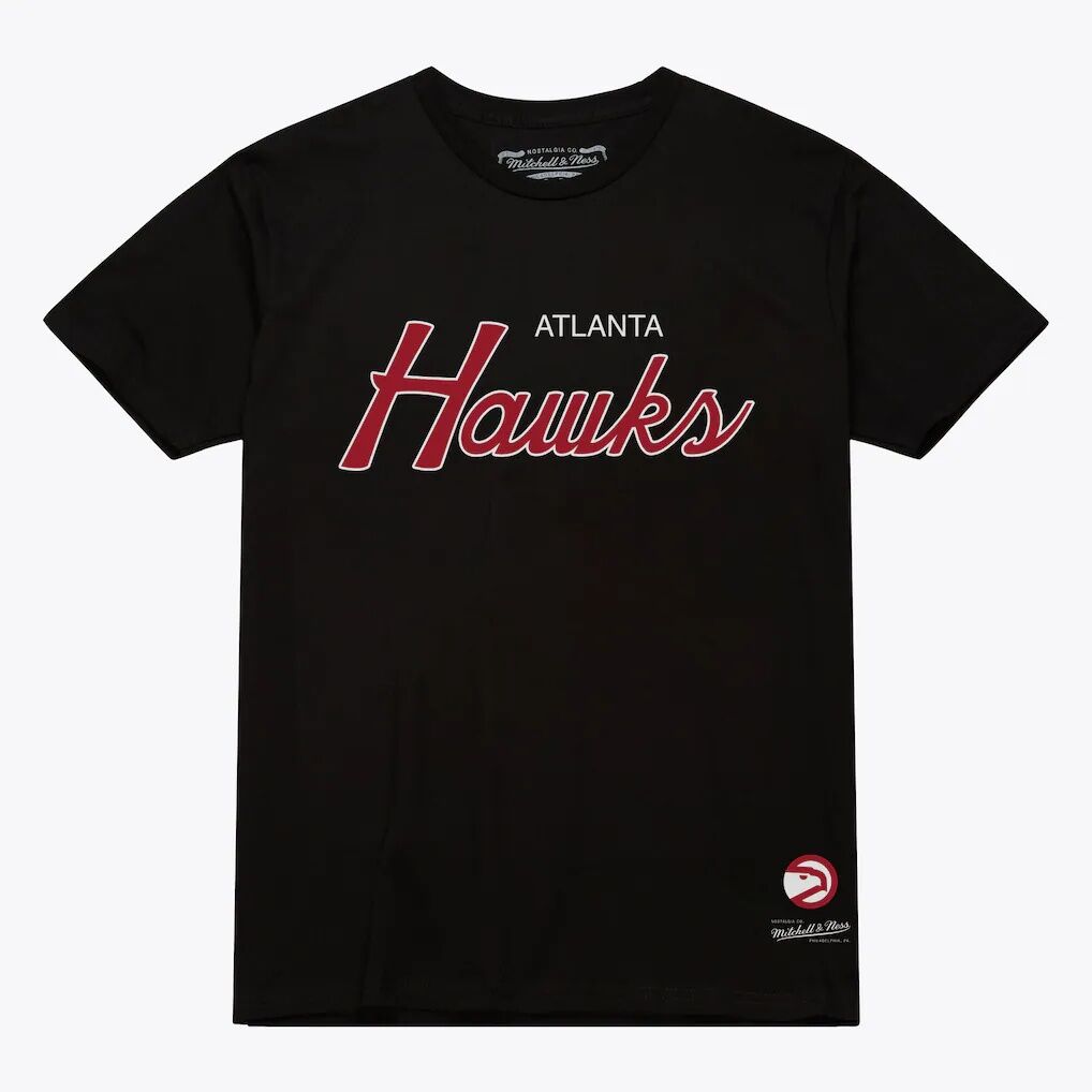Atlanta Hawks Mitchell & Ness Vintage Wordmark T-Shirt