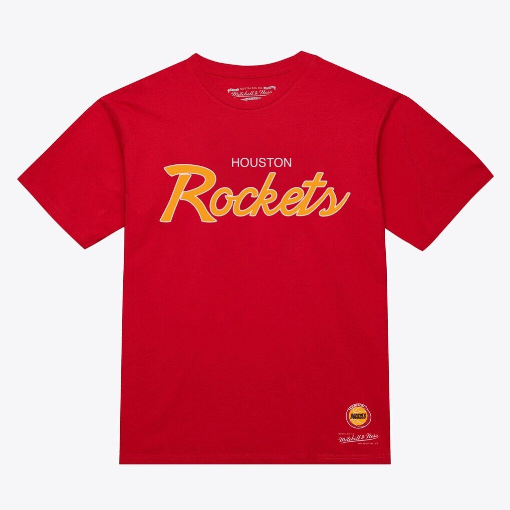 Houston Rockets Mitchell & Ness Vintage Wordmark T-Shirt