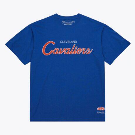 Cleveland Cavaliers Mitchell & Ness Vintage Wordmark T-Shirt - - Front View
