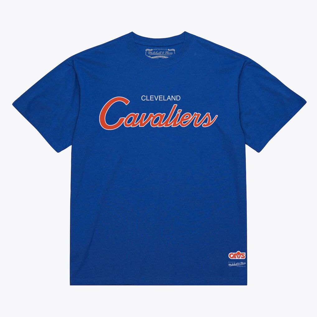 Cleveland Cavaliers Mitchell & Ness Vintage Wordmark T-Shirt – Royal