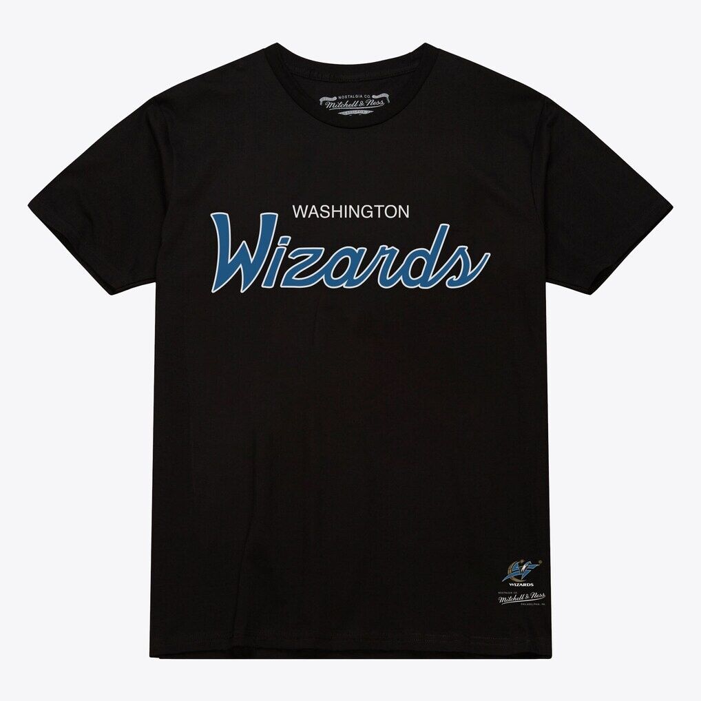 Washington Wizards Mitchell & Ness Vintage Wordmark T-Shirt
