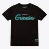 Memphis Grizzlies Mitchell & Ness Vintage Wordmark T-Shirt - Black - Front View
