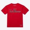 Portland Trail Blazers Mitchell & Ness Vintage Wordmark T-Shirt - Red - Front View