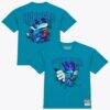 Charlotte Hornets Mitchell & Ness Breakthrough T-Shirt - Teal - Front View