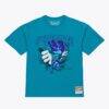 Charlotte Hornets Mitchell & Ness Breakthrough T-Shirt - Teal - Side View