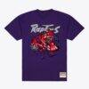 Toronto Raptors Mitchell & Ness Breakthrough T-Shirt - Purple - Side View
