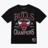 Chicago Bulls Mitchell & Ness Champions Era T-Shirt - Black - Front View