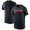 Houston Cougars Nike Wordmark Logo Legend T-Shirt - Black - Front View