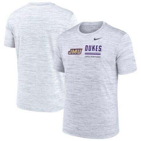 James Madison Dukes Nike Velocity Legend T-Shirt - White - Front View