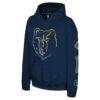 Memphis Grizzlies Stadium Essentials Youth Legends Elementized Hoodie - Navy - Side View