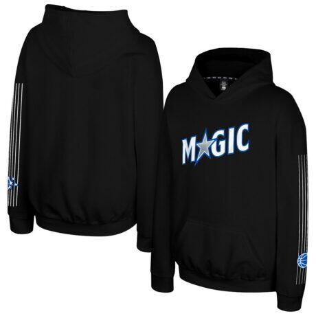 Orlando Magic Stadium Essentials Youth Legends City Star Hoodie - Black - Front View