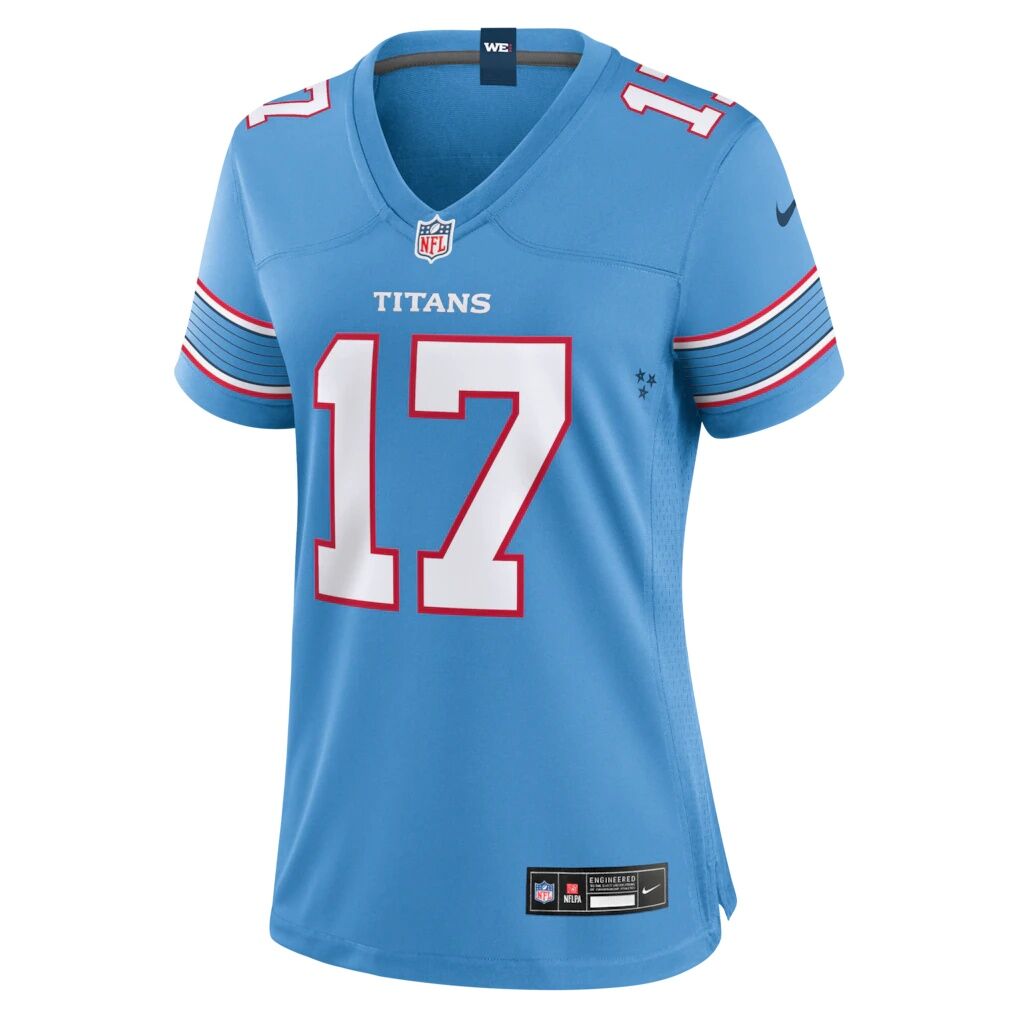 Chimere Dike Tennessee Titans Nike Women's Team Game Jersey -  Light Blue