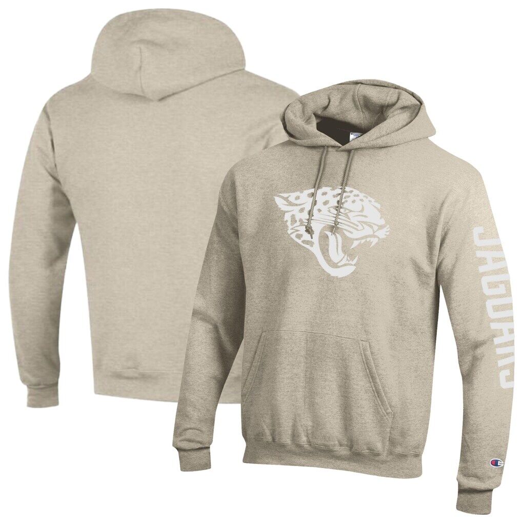 Jacksonville Jaguars Champion Powerblend Hoodie - Oatmeal