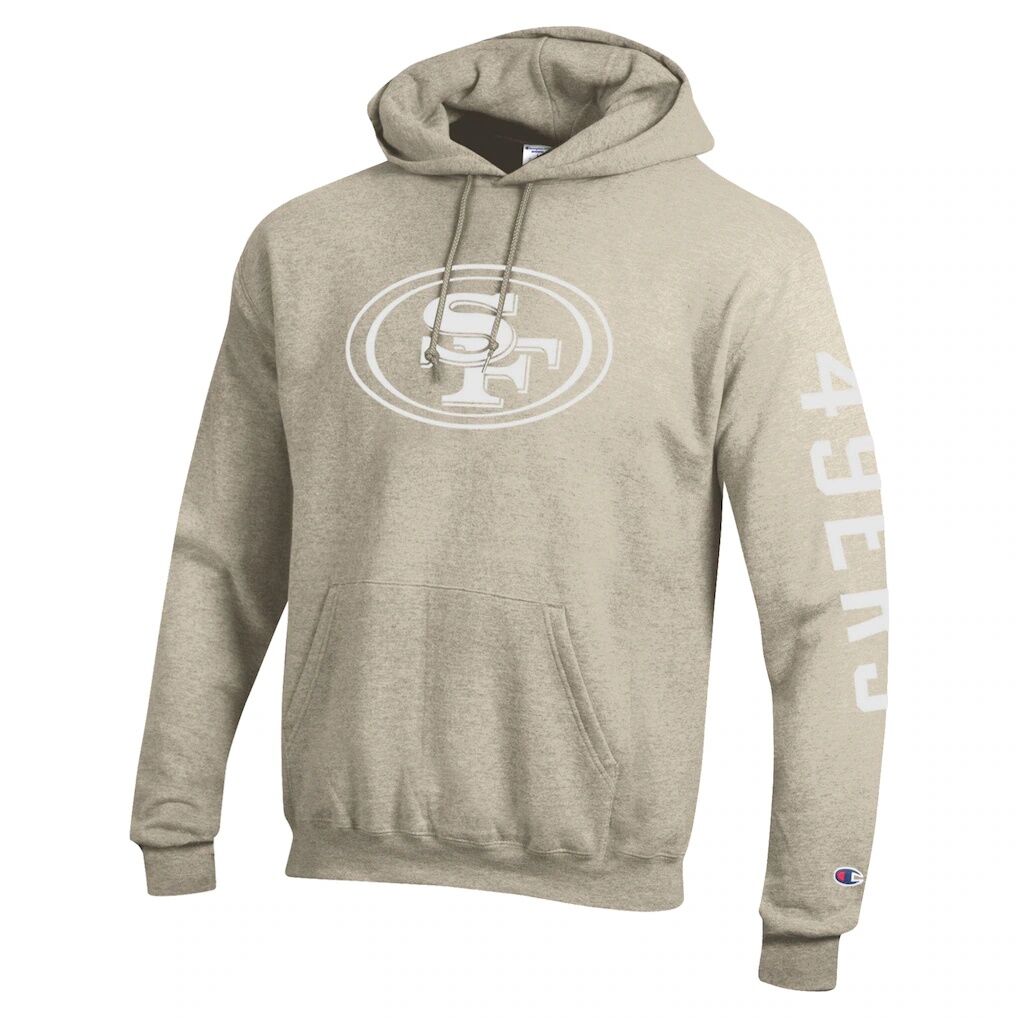 San Francisco 49ers Champion Powerblend Hoodie - Oatmeal