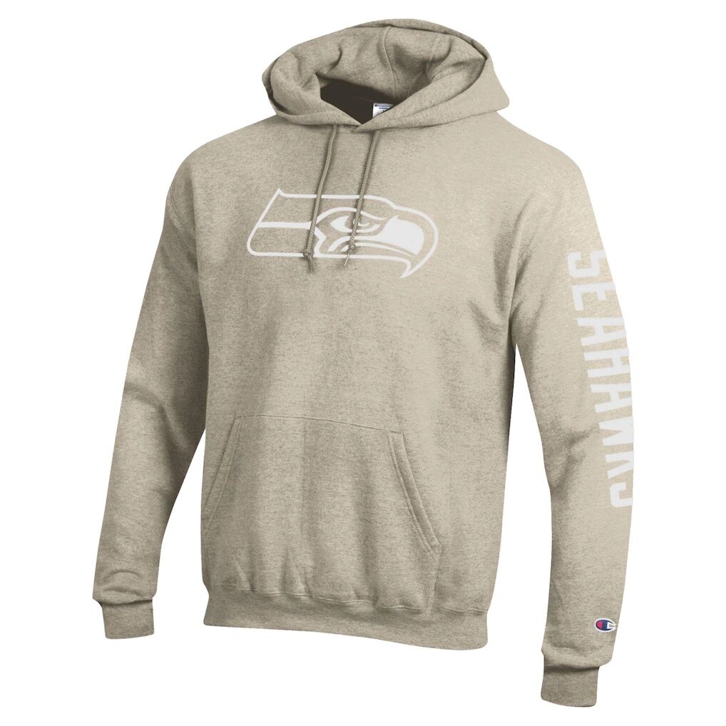 Seattle Seahawks Champion Powerblend Hoodie - Oatmeal