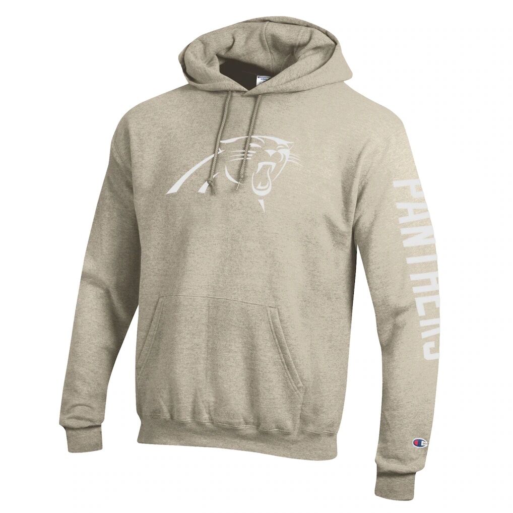 Carolina Panthers Champion Powerblend Hoodie - Oatmeal