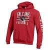 Atlanta Falcons Champion Powerblend Hoodie - Red - Side View