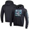Carolina Panthers Champion Powerblend Hoodie - Black - Front View