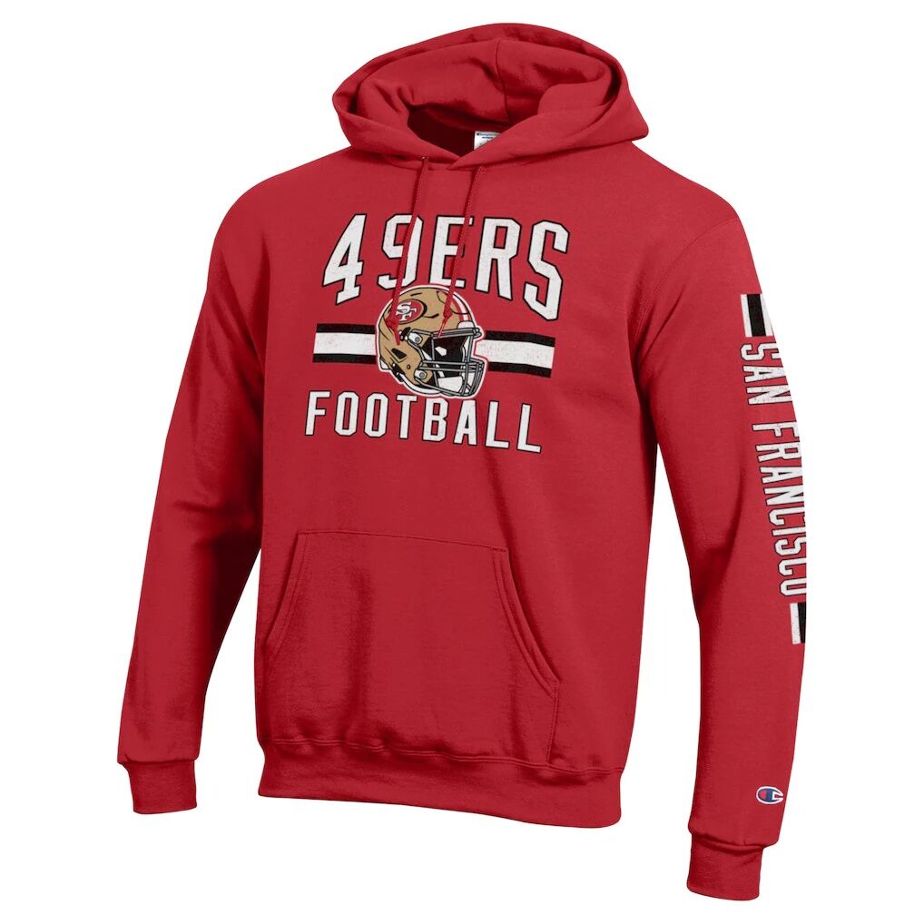 San Francisco 49ers Champion Powerblend Hoodie - Scarlet