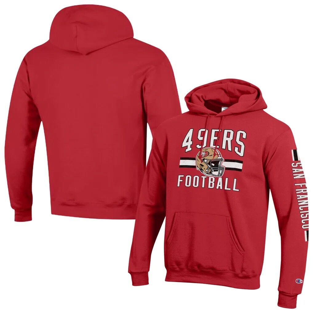San Francisco 49ers Champion Powerblend Hoodie - Scarlet