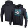 Miami Dolphins Champion Powerblend Hoodie - Black - Front View
