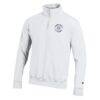 Tennessee Titans Champion Powerblend Quarter-Zip Pullover - White - Side View