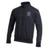 Detroit Lions Champion Powerblend Quarter-Zip Pullover - Black - Side View