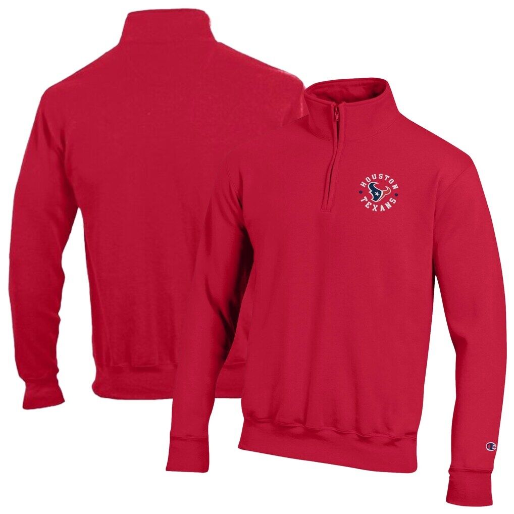 Houston Texans Champion Powerblend Quarter-Zip Pullover
