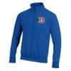 Denver Broncos Champion Powerblend Quarter-Zip Pullover - - Side View