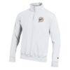 Miami Dolphins Champion Powerblend Quarter-Zip Pullover - White - Side View