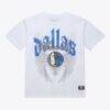Dallas Mavericks Mitchell & Ness Old English Classic T-Shirt - White - Front View