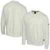 Los Angeles Lakers Stadium Essentials Unisex Debossed Monochrome Logo Sweatshirt - Cream - Front View