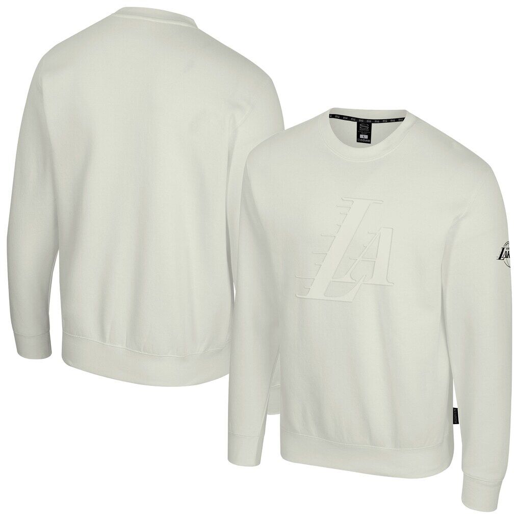 Los Angeles Lakers Stadium Essentials Unisex Debossed Monochrome Logo Sweatshirt