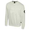 Boston Celtics Stadium Essentials Unisex Debossed Monochrome Logo Sweatshirt - Cream - Side View