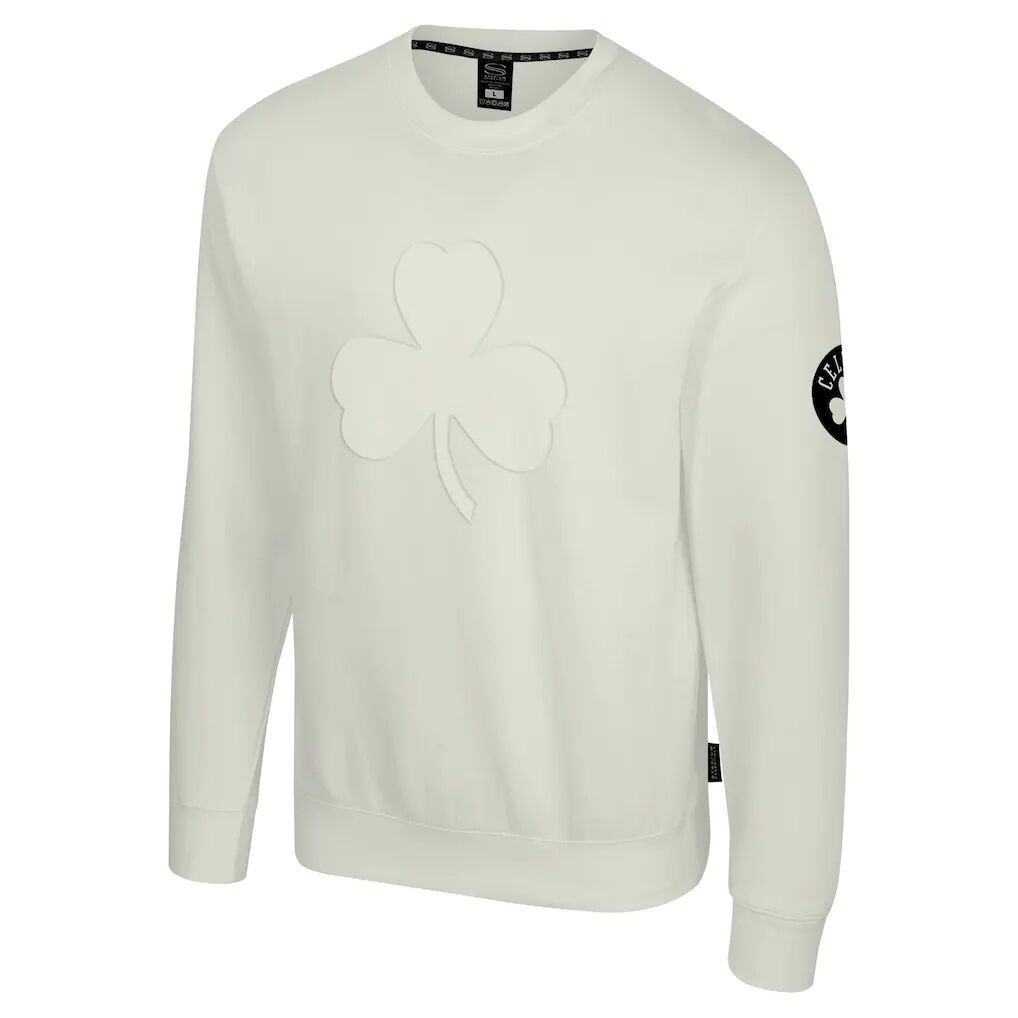 Boston Celtics Stadium Essentials Unisex Debossed Monochrome Logo Sweatshirt