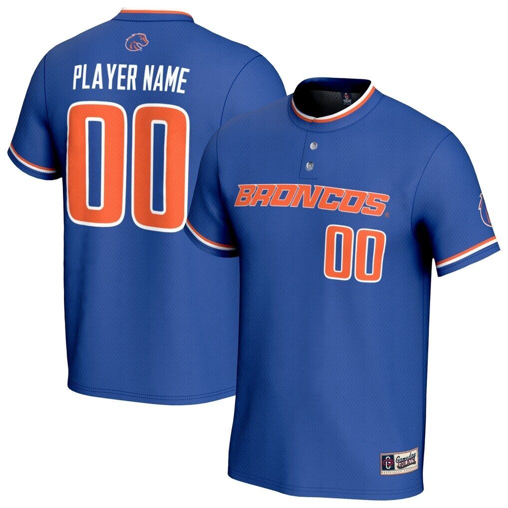 Boise State Broncos GameDay Greats Unisex Lightweight Collegiate Softball NIL Pick-A-Player Fashion Jersey - Royal