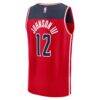 Tre Johnson III Washington Wizards Fashion7 Fast Break Replica Jersey - Red - Detail View