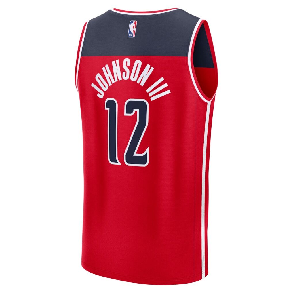 Tre Johnson III Washington Wizards Fashion7 Fast Break Replica Jersey - Icon Edition