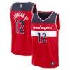 Tre Johnson III Washington Wizards Fashion7 Fast Break Replica Jersey - Red - Front View