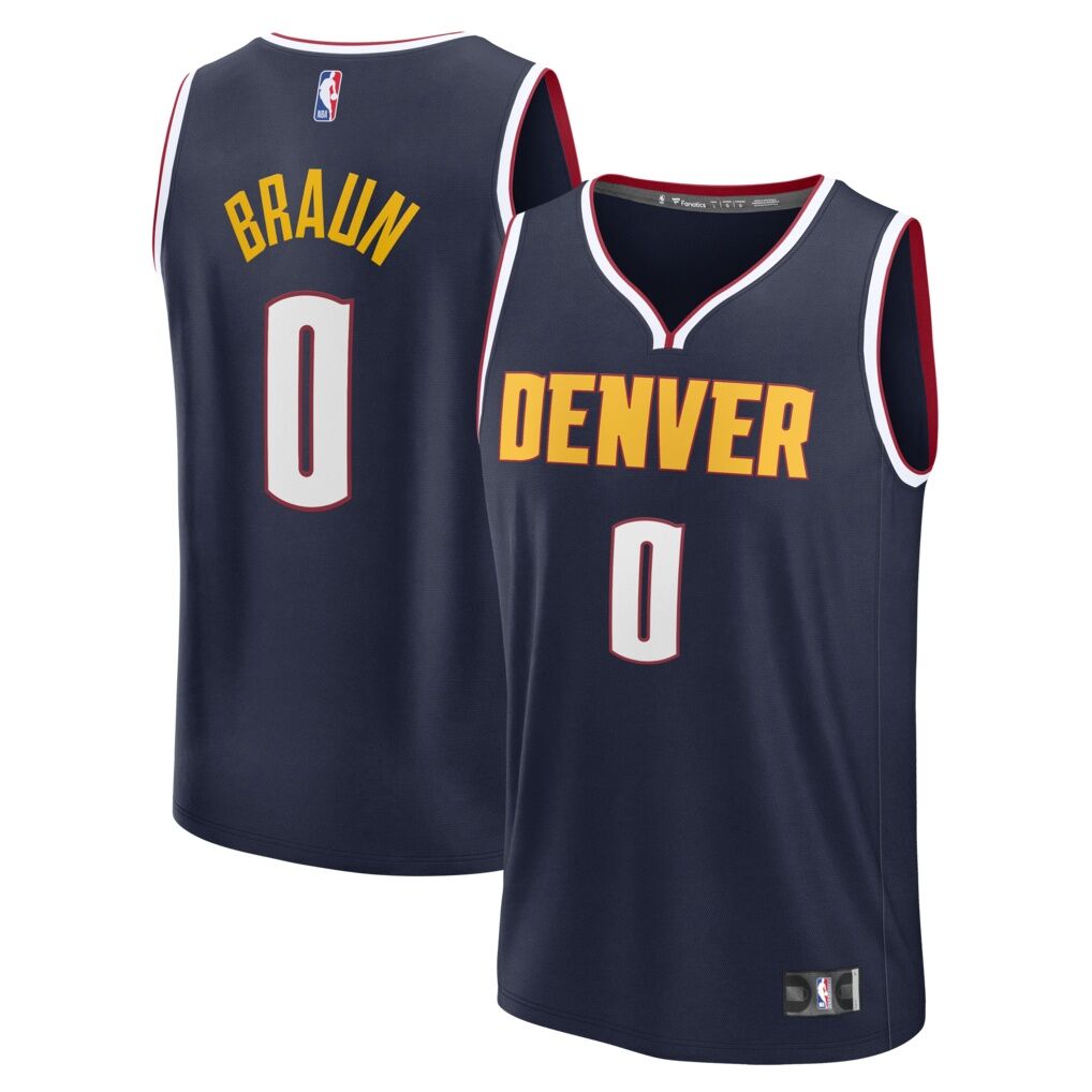 Christian Braun Denver Nuggets Fashion7 Fast Break Replica Jersey - Icon Edition