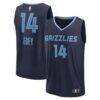 Zach Edey Memphis Grizzlies Fashion7 Fast Break Replica Jersey - Navy - Front View