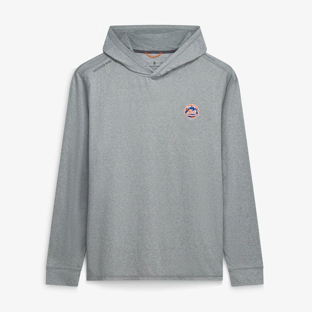 New York Mets Greatness Wins Core Tech Lightweight Hoodie - Heather Gray