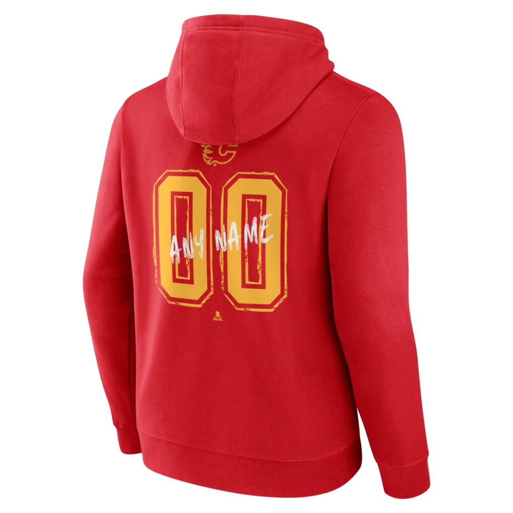 Calgary Flames  Hustle Personalized Name & Number Hoodie
