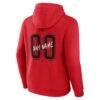 Chicago Blackhawks Hustle Personalized Name & Number Hoodie - Red - Detail View