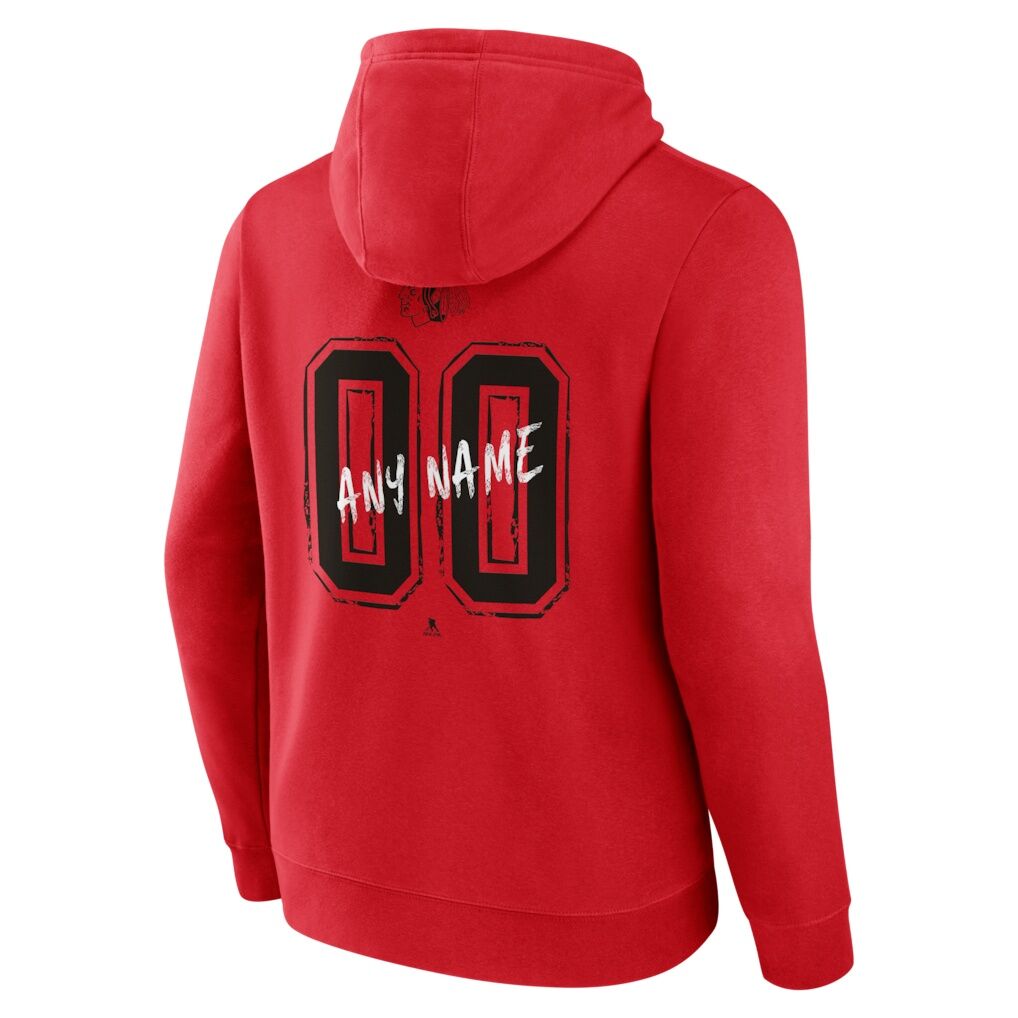 Chicago Blackhawks  Hustle Personalized Name & Number Hoodie