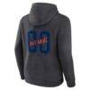Edmonton Oilers Hustle Personalized Name & Number Hoodie - Charcoal - Detail View